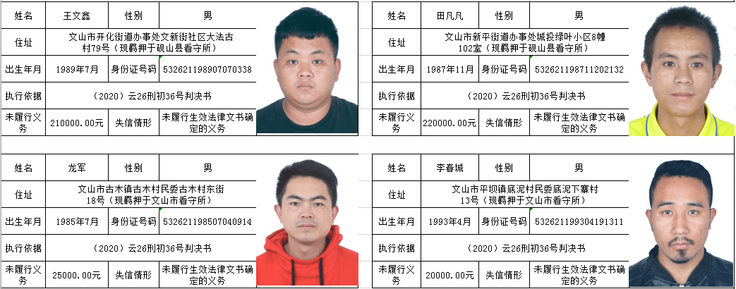 最高欠239万文山88名失信人员曝光