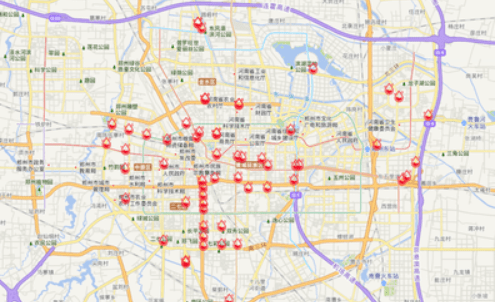 郑州积水点电子地图发布  郑州哪里有积水?手机打开地图一目了然.