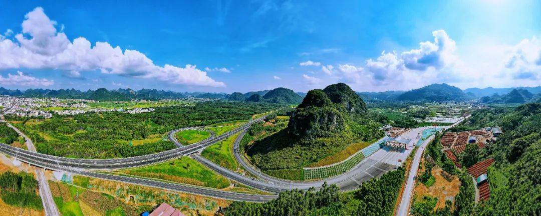 新柳南高速公路忻城出入口全景图
