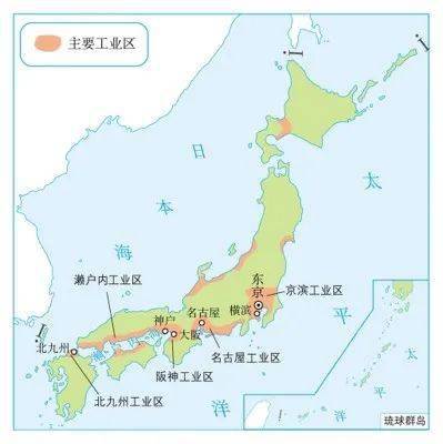 q5  日本的资源 日本工业区 太平洋沿岸和濑户内海沿岸 原因:日本