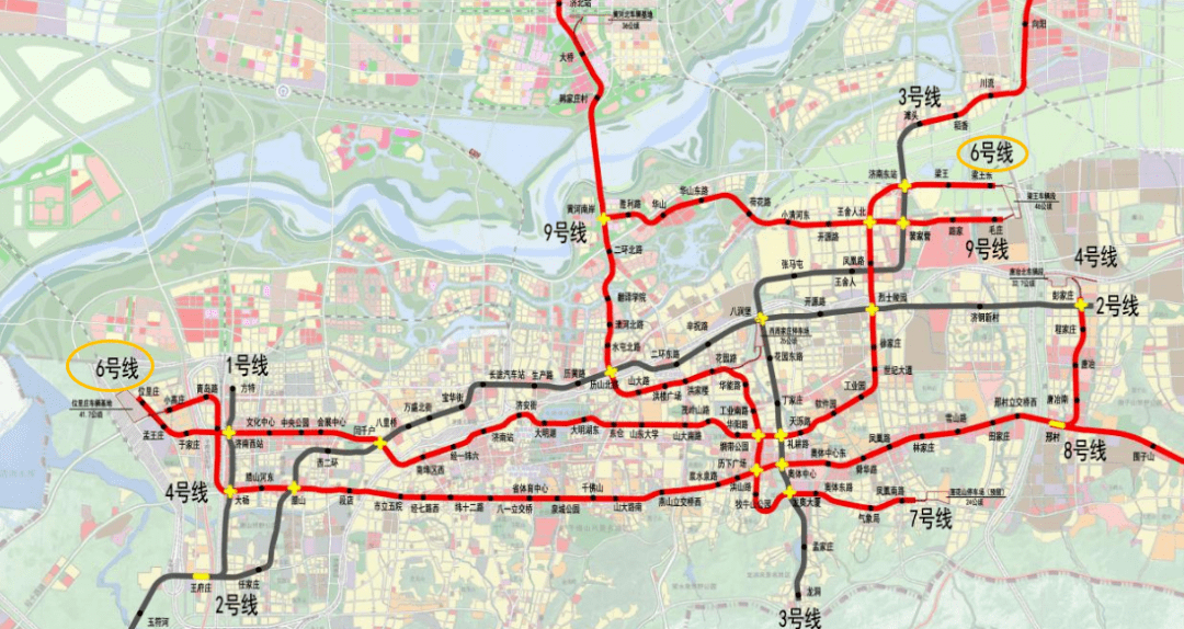 根据去年10月获批的《济南市城市轨道交通第二期建设规划(2020-2025
