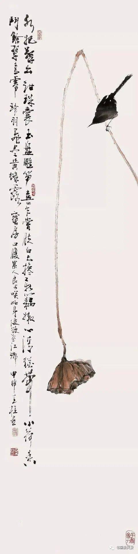 这一组极简水墨画,小品大味,意境不凡!