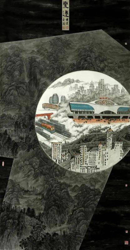 郭祥达 伍子溪 变迁(中国画)