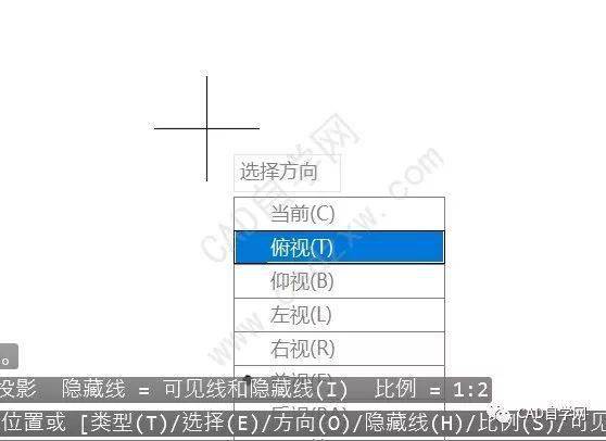 当物体具有对称平面时,向垂直于对称平面的投影面上投射所得的图形