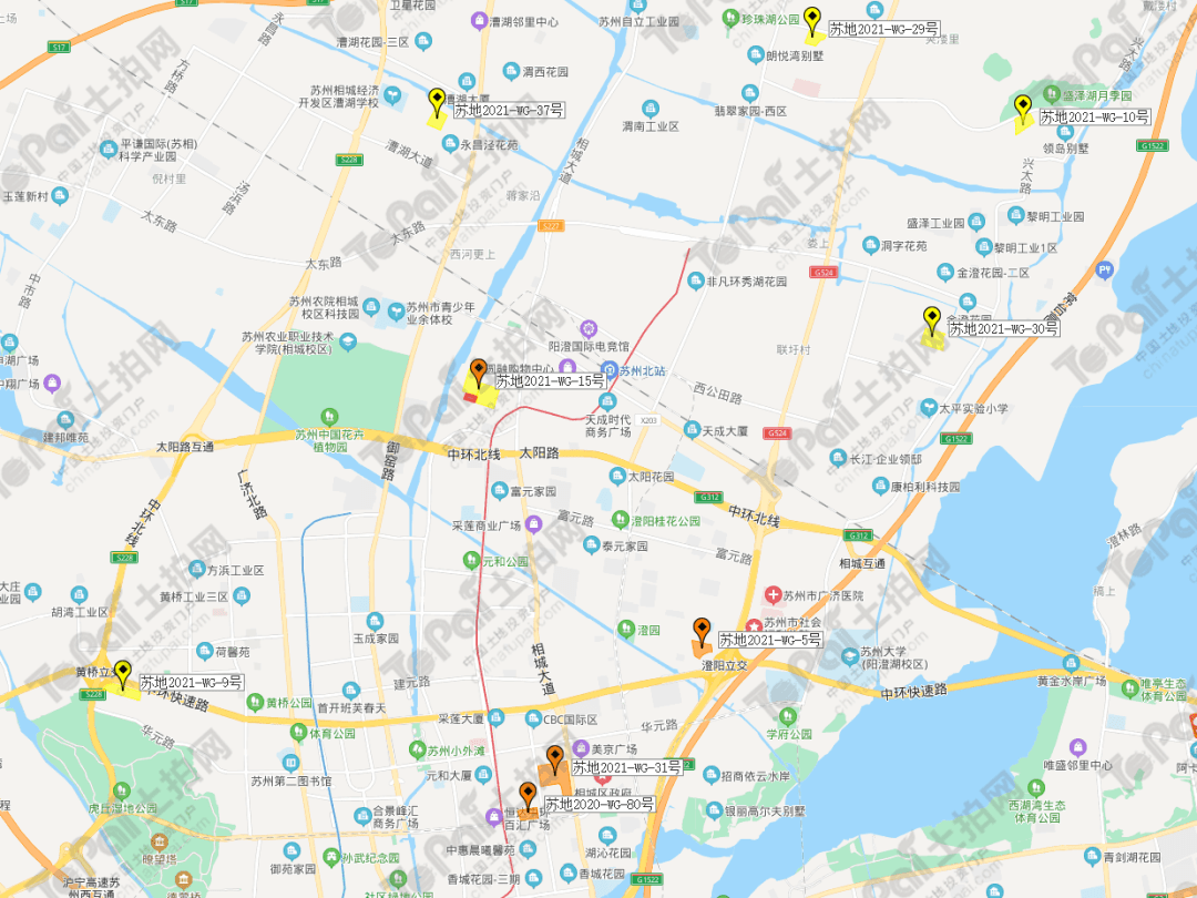 苏州7宗872亩相城区第二批次地块实力吸睛涉及高铁新城澄阳苏相等多个