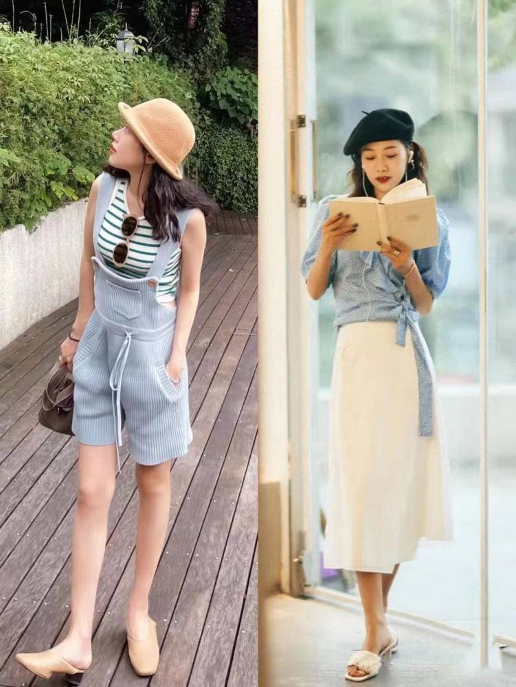 pick|30、40岁女人可照搬的优雅穿搭，治愈感蓝色系，优雅又高级