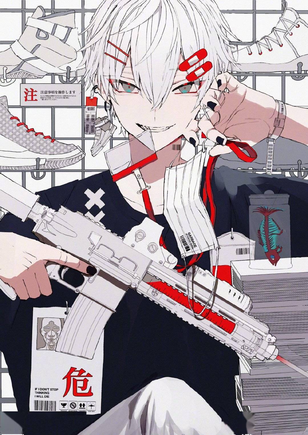 画师大大的病娇系小哥哥超爱这种画风
