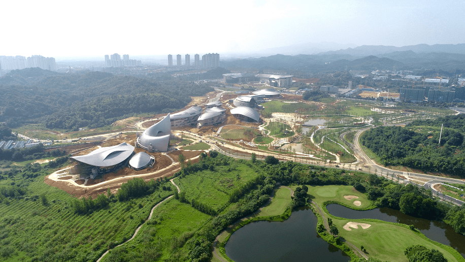 市民服务中心9月30日完工!记者带你探访"一园两中心"建设进度