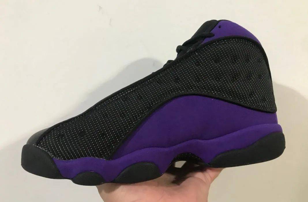 黑紫版湖人设计aj13courtpurple实物更新