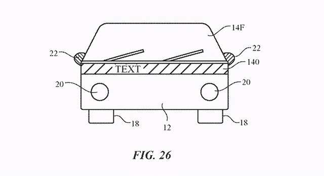 技术|专利显示Apple Car车身外部或配备显示屏，，向周围车辆行人预警