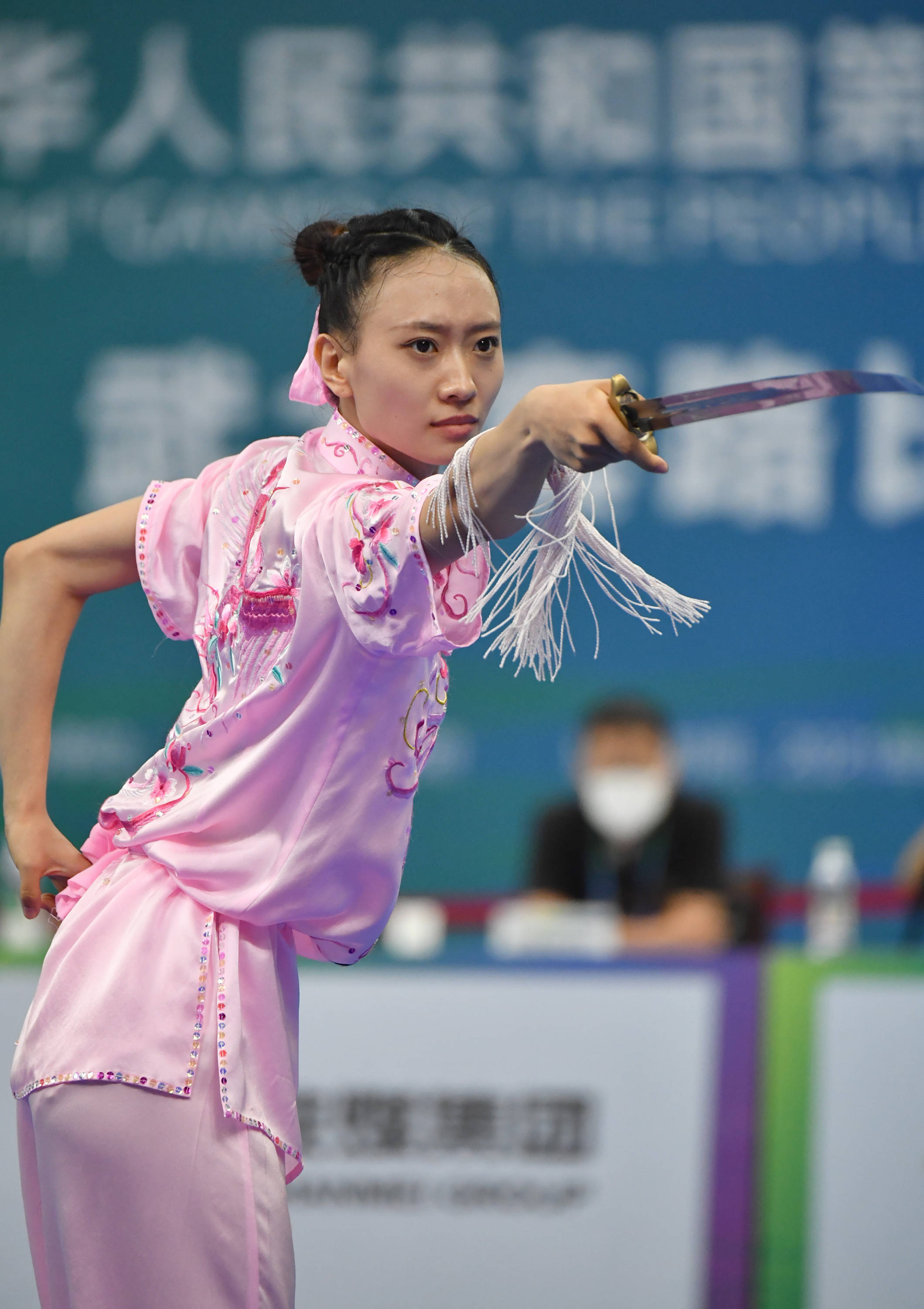 武术套路—女子长拳,剑术,枪术全能赛况