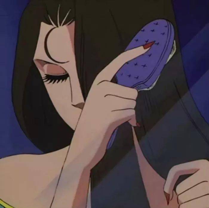 经典有年代感的旧动漫女生头像