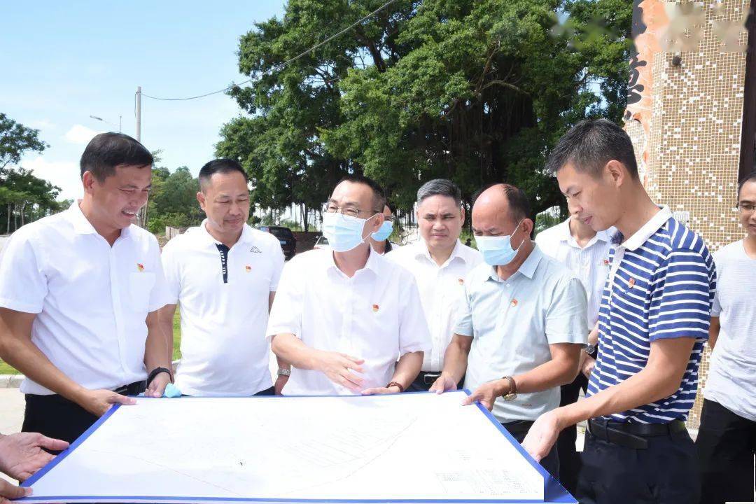 李仕鹏到岗列街道调研美丽乡村示范村和乡村风貌带建设工作