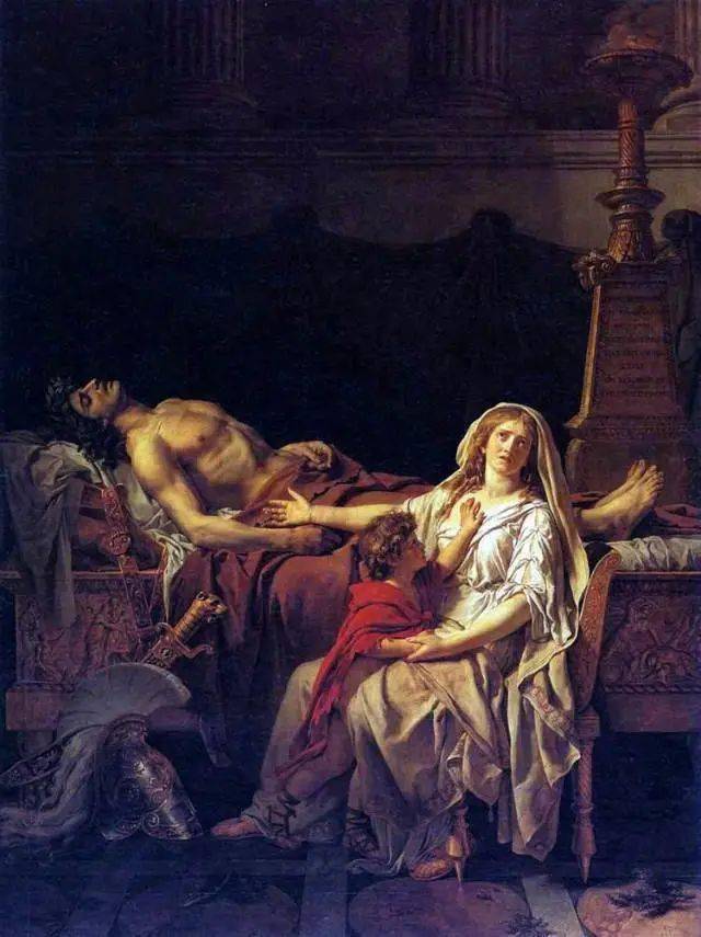 《海伦与帕里斯的爱情》,作者大卫(jacques-louis david)