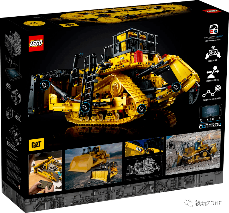 【积木】lego:新品 42131科技系列 遥控卡特彼勒d11推土机