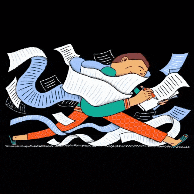 展现都是生活的状态 在她的笔下,色彩大胆 线条顺溜简单 形象塑造幽默