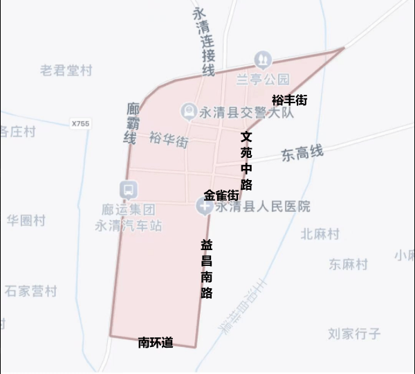 文安,大城,霸州等县市最新限行区域图!