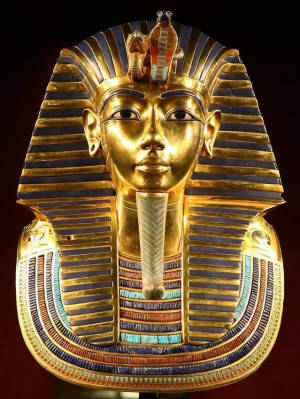 古埃及法老图坦卡蒙黄金面具 网络截图 墨西哥出土的希佩·托特克