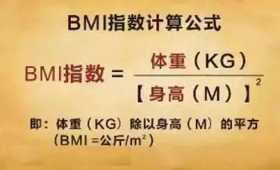 体重指数(bmi) 18.5 为  体重过低