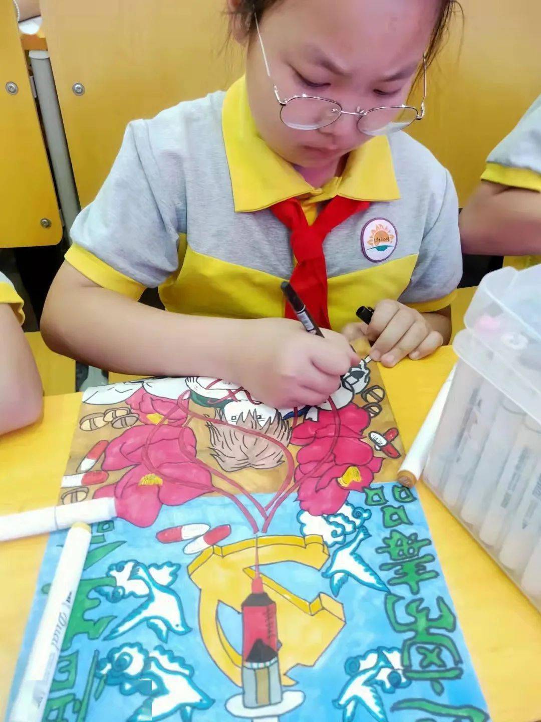 【开学第一课】灵武市丨手绘无毒青春 共建美好校园