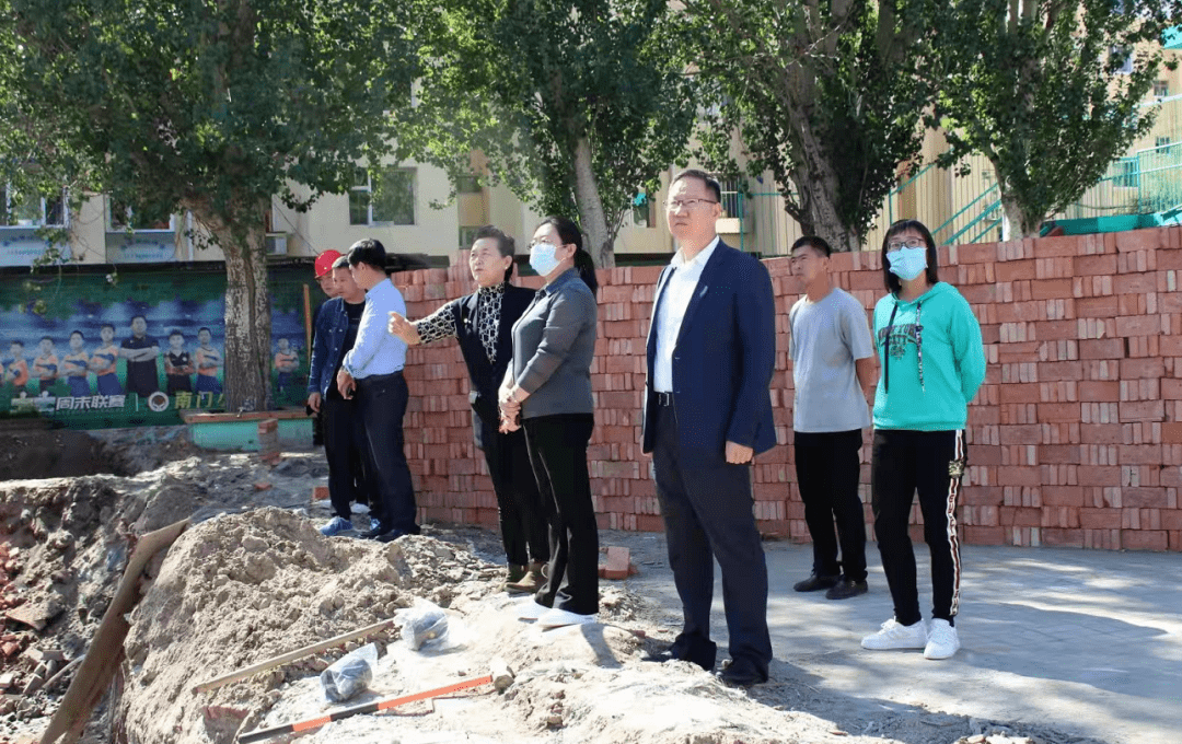 杨秀媛实地调研科尔沁区教体系统重点项目建设情况