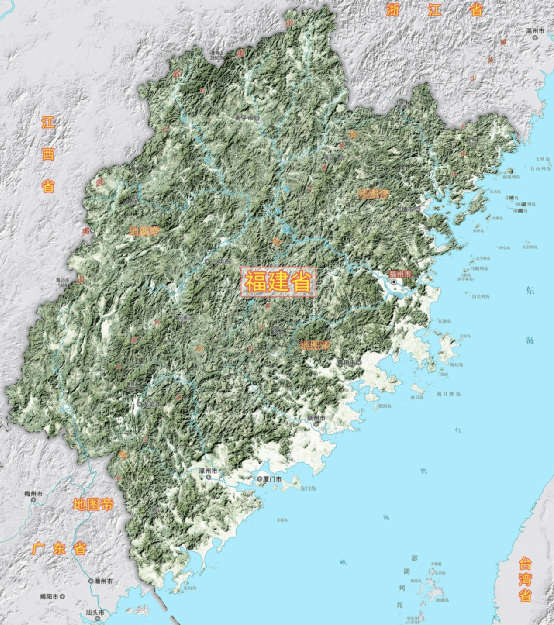 福建是兵家不争之地?看地形图就知道_江西省