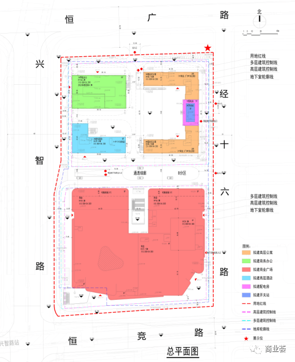 总平面示意图(b分区)▼