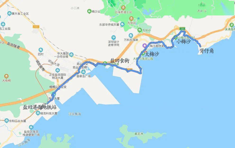 10月1日徒步盐田海滨栈道,遇见深圳最美蓝色海岸线