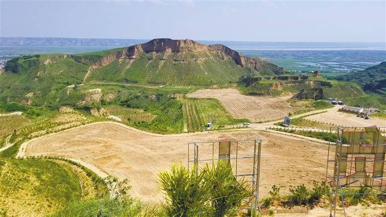 合阳黄河西岸矿山生态修复后的景象.本报记者 李欣泽摄