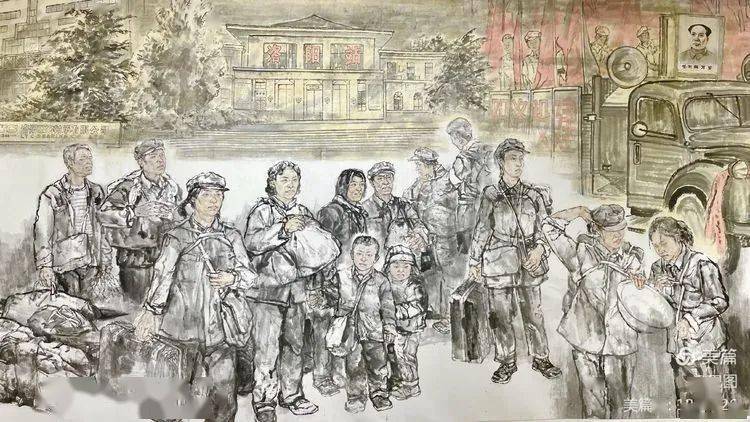 长卷上,五四运动,中国共产党诞生,中共洛阳组成立,红军长征,抗日战争