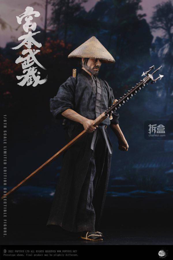 poptoys ex037 日本武士 宫本武藏 1/6可动人偶