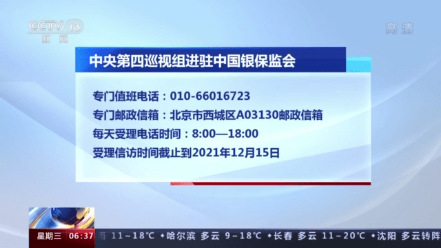 十九届中央第八轮巡视组进驻25家金融单位