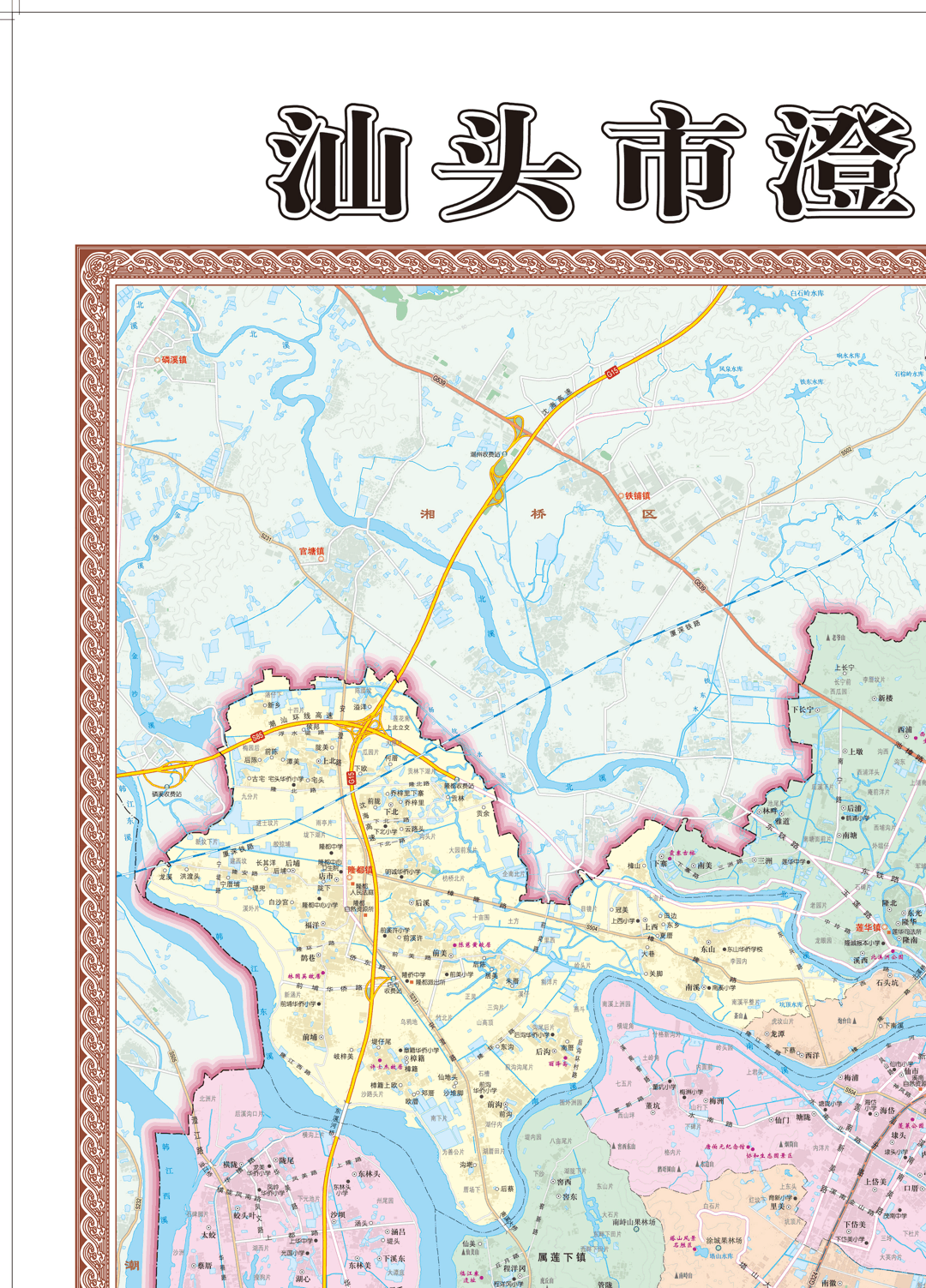 最新 汕头市2021最新最全版地图新鲜出炉!