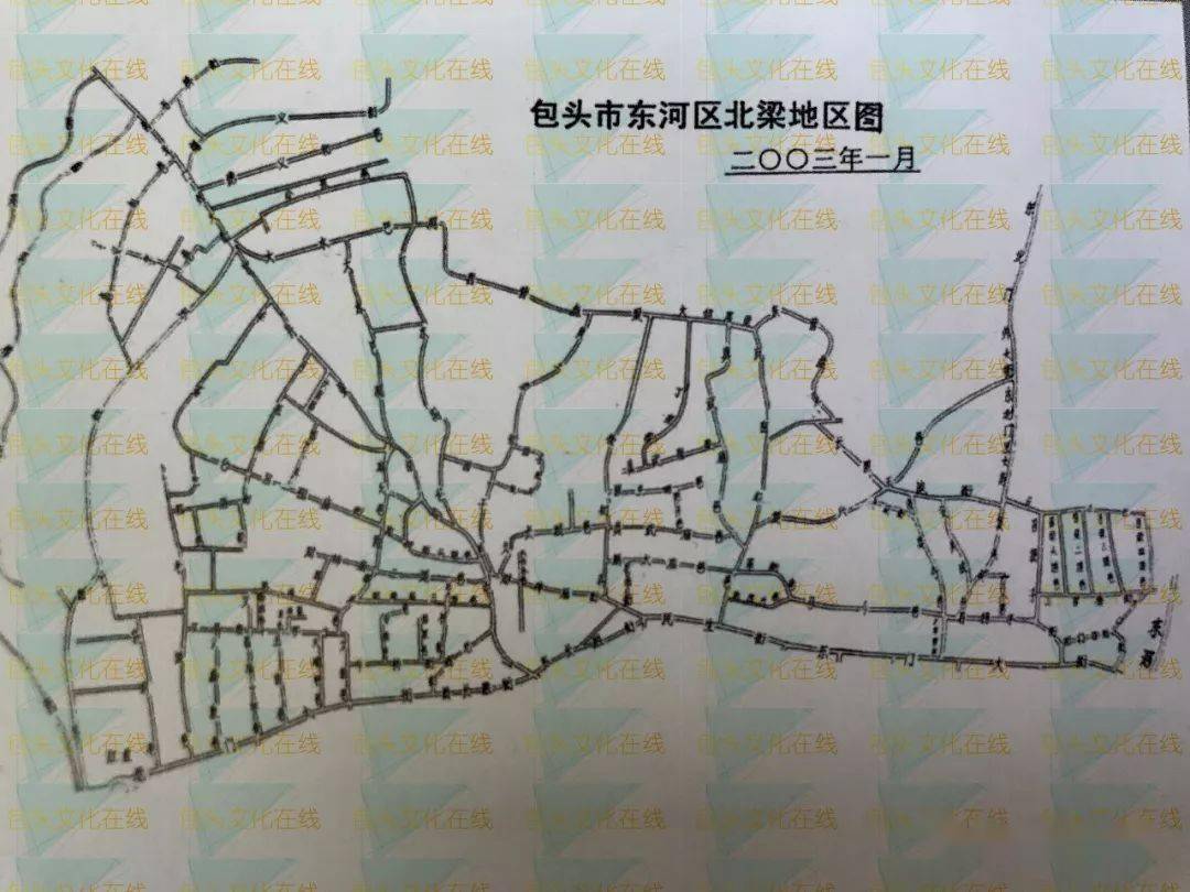 包头市东河区道路街坊小区图