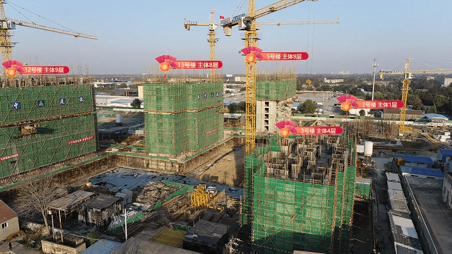 【航拍曝光】恒茂城·江南御府最新工程进度航拍来了
