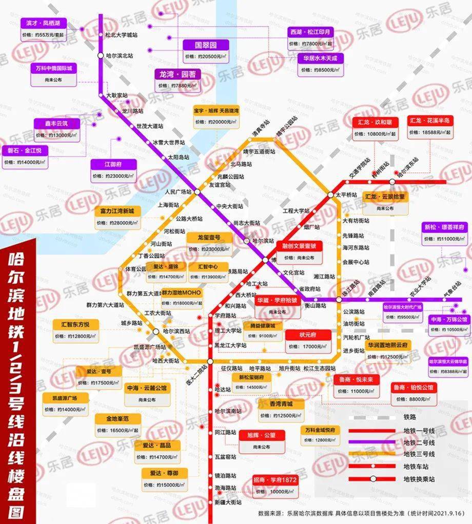 哈尔滨地铁2号线一期正式开始空载试运行;9月19日,哈尔滨首条过江地铁