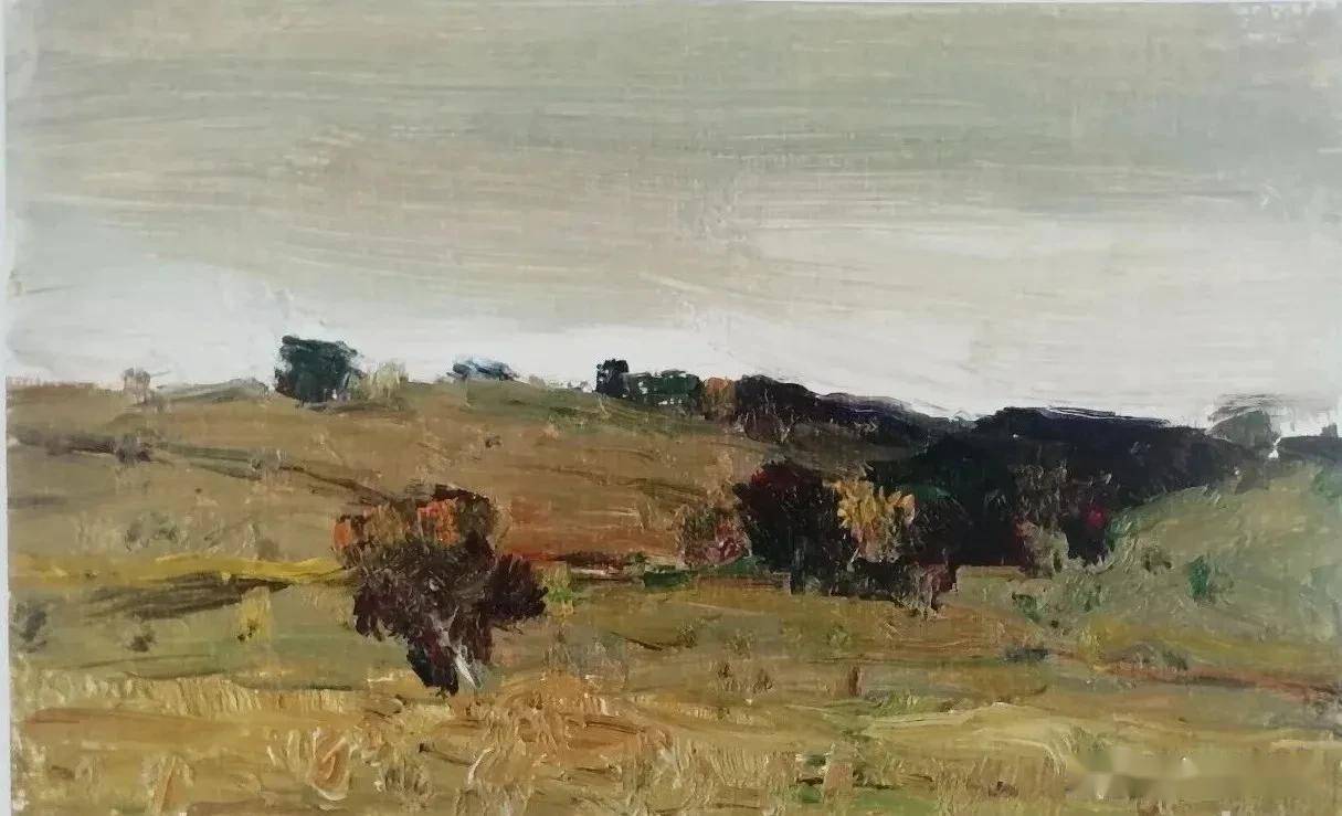 油画家杨鸣山小幅风景油画作品欣赏