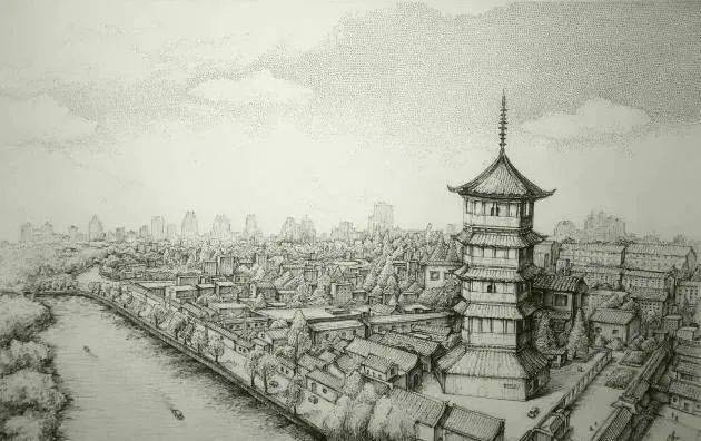 这里史称"五福寺",现名"文峰塔院",为南通市文联,南通书画院和个艺术