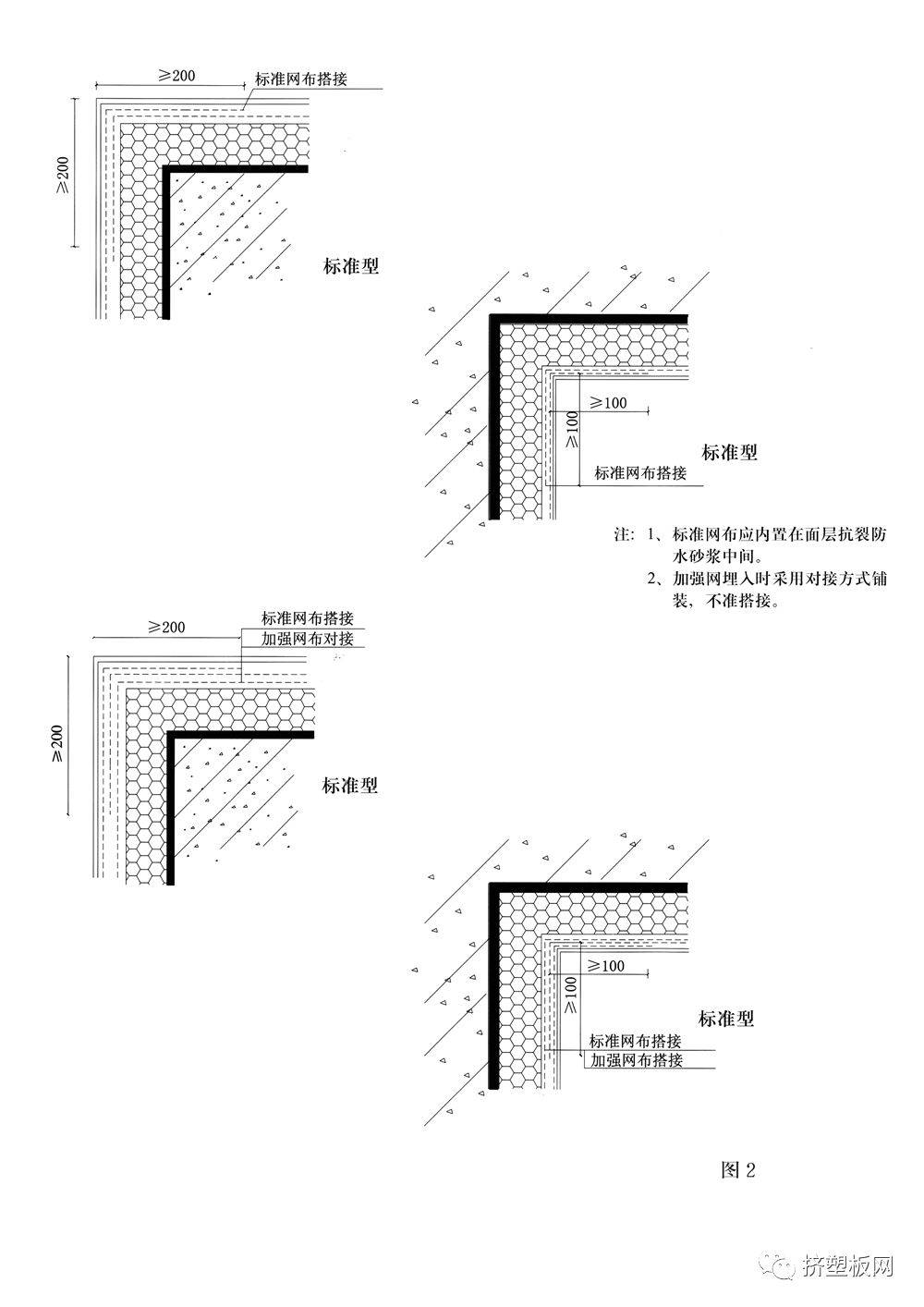 外墙阳角,阴角详图,见(图2)