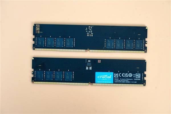 比ddr4快50%!英睿达ddr5 32gb内存图赏