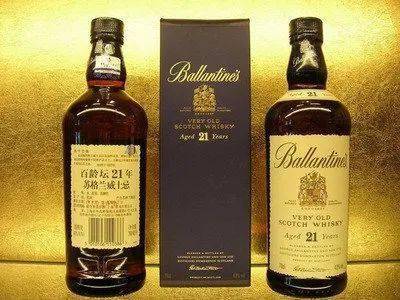 百龄坛ballantine's(于1827年苏格兰,著名威士忌品牌)