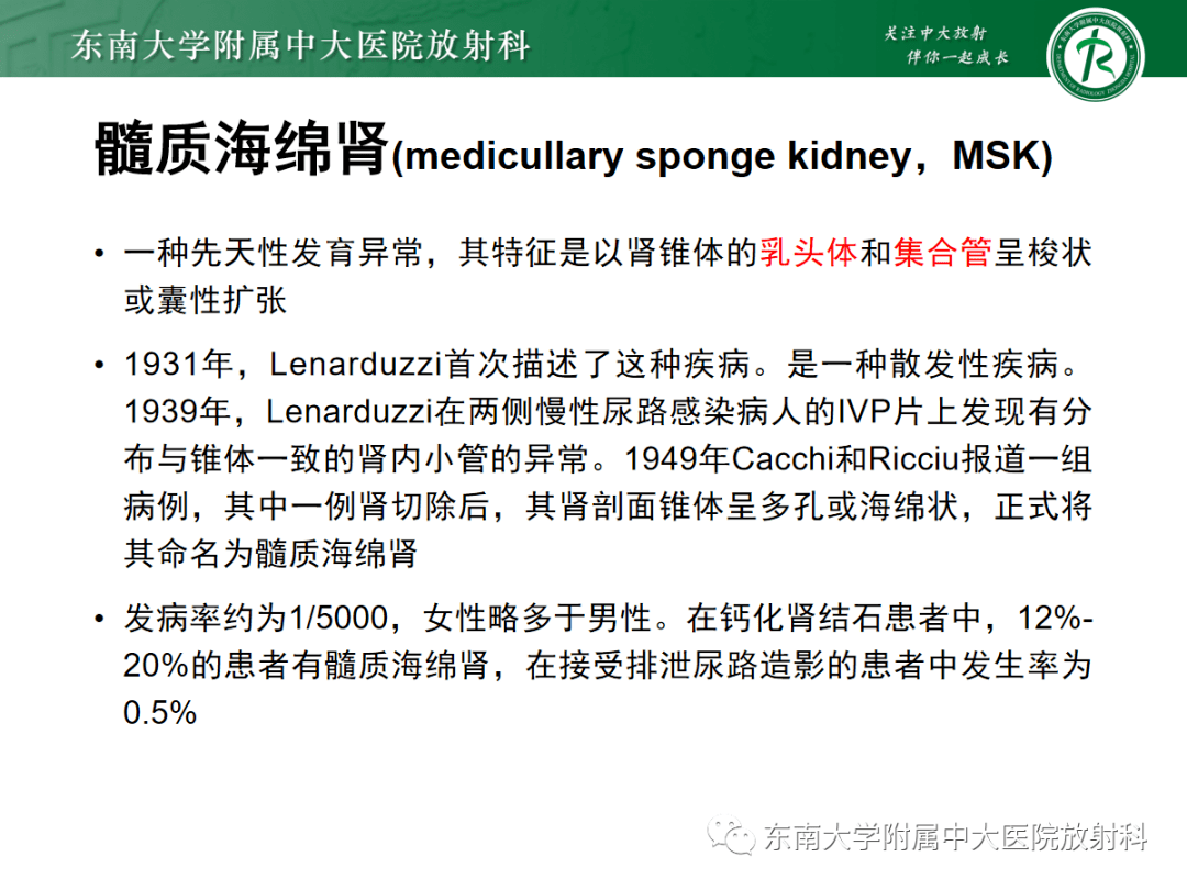 髓质海绵肾影像表现