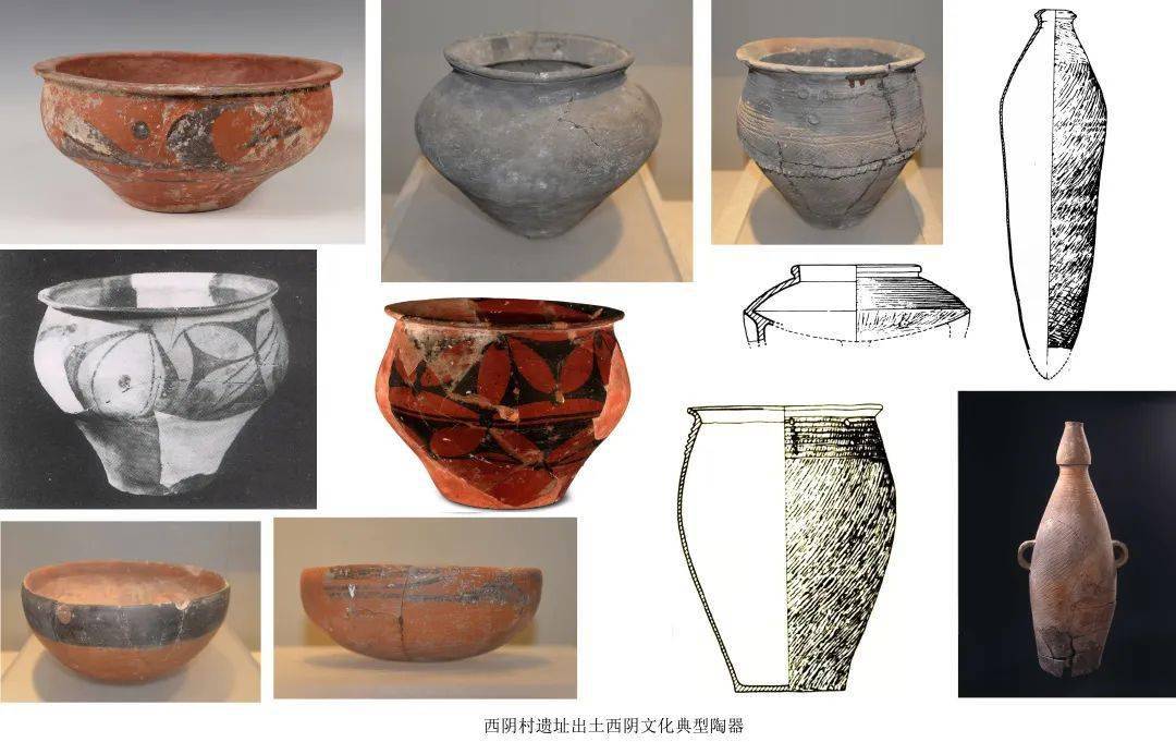 西阴村遗址出土西阴文化典型陶器
