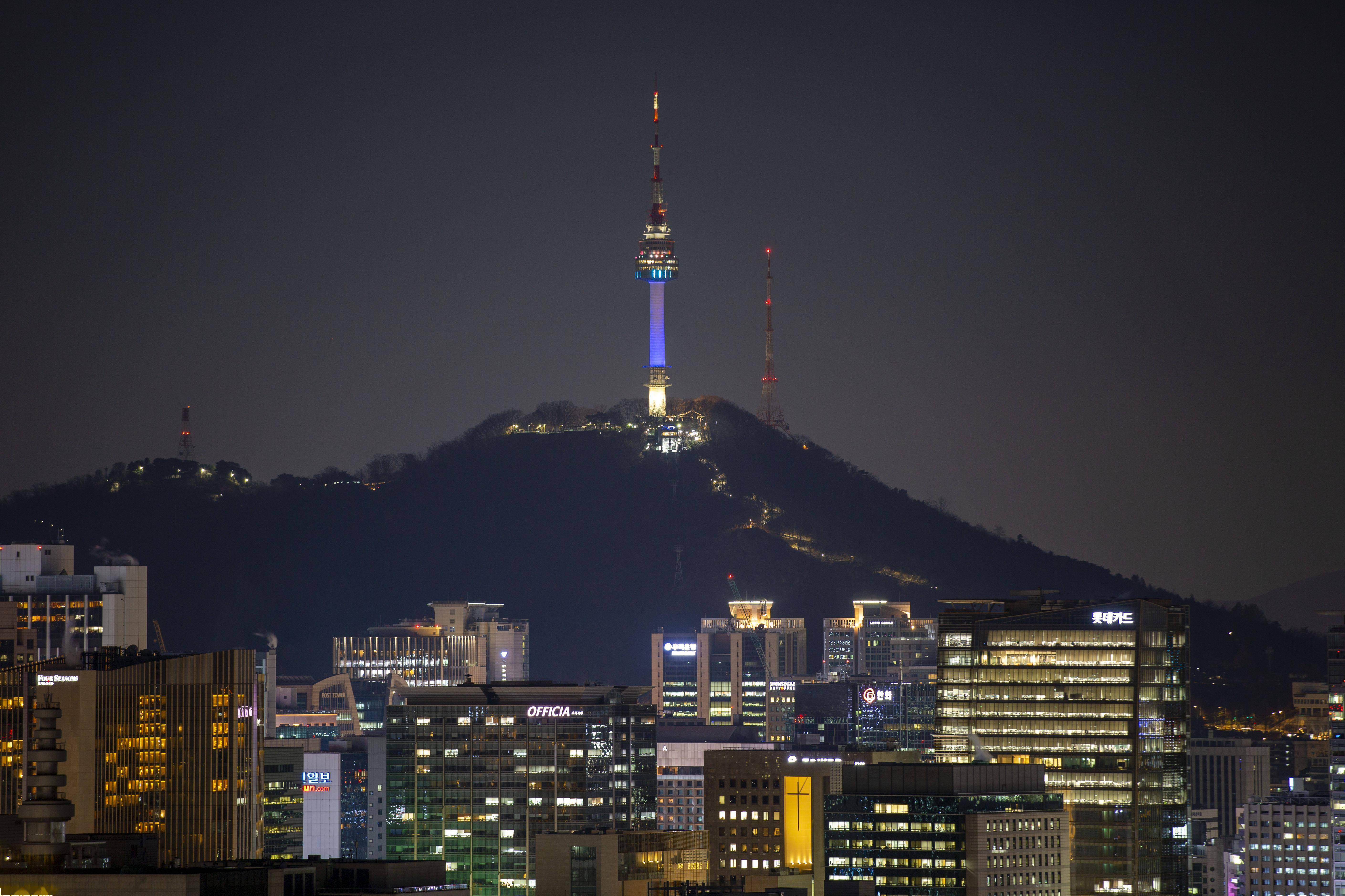 韩国首尔夜色