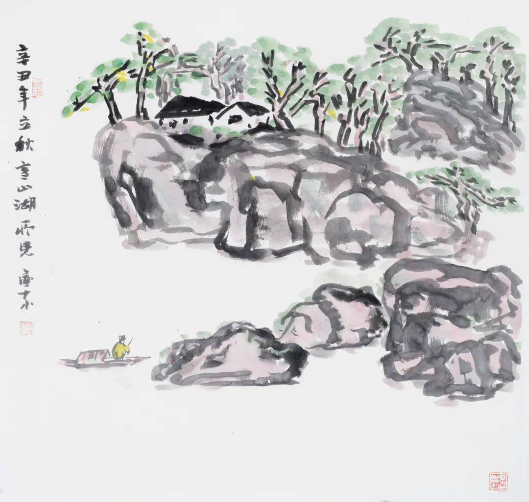 《辛丑夏月◎138cm x 35cm