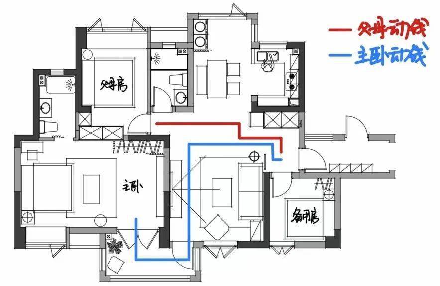 长沙姑娘与父母同住将102㎡三居室一分为二双动线完美解决两代人居住