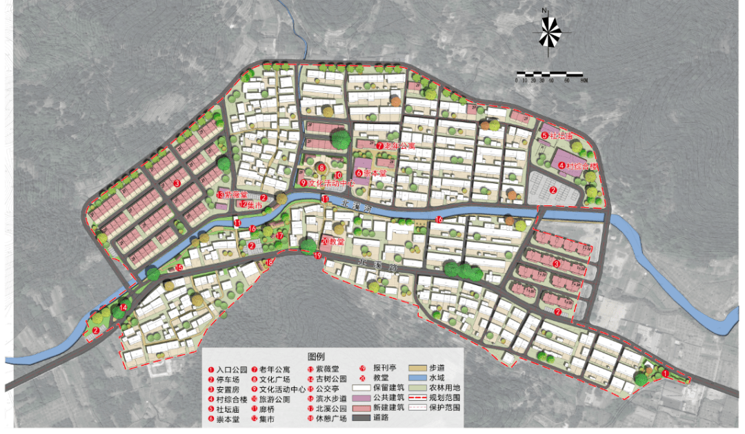 村庄规划总平面图村庄用地规划图规划用地占补图村域用地规划图规划