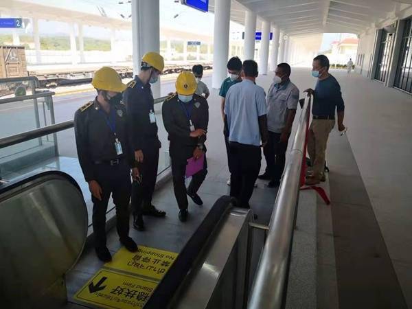 参与对中老铁路万象站及沿线在用特种设备的安全监察工作