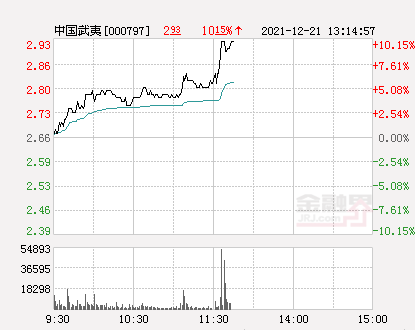 快讯:中国武夷涨停 报于2.93元_投资_个股_龙虎榜