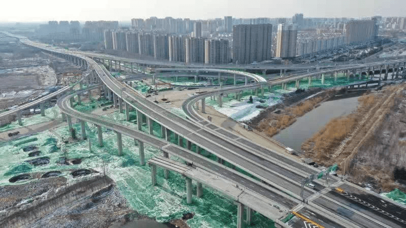 济宁内环高架及连接线项目安居,杨柳互通立交匝道通车_大道_建设_向北